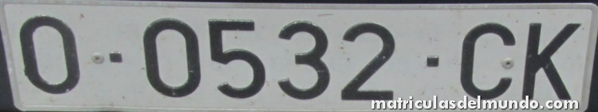 Matrícula de Asturias O-CK 0532
